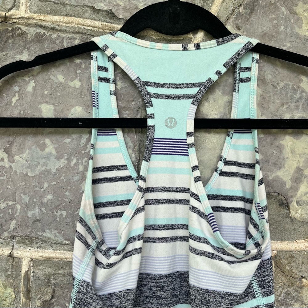 Lululemon striped racer back tank top - Picture 4 of 7